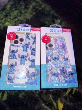 Disney Blue Stitch Pattern Phone Case Pack IPhone 14 Pro Max case